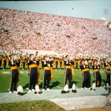 1995 UCLA at USC - Trumpets and Band on field