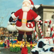 Santa parade float, 1996