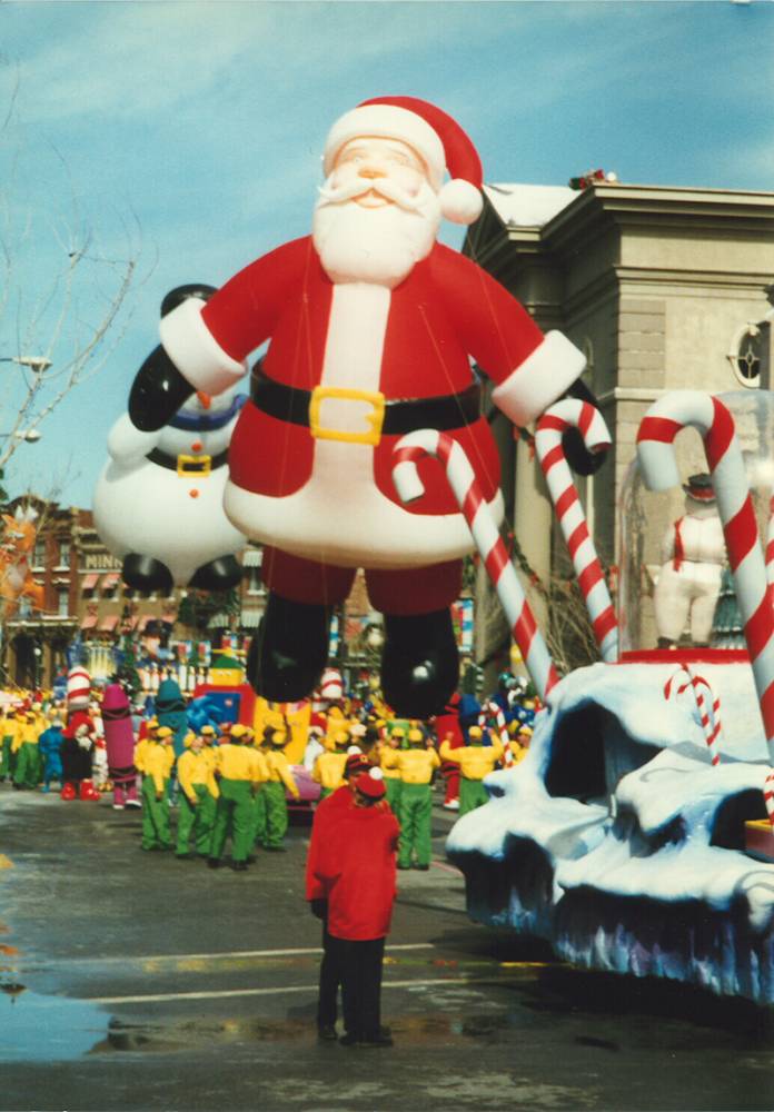 Santa parade float, 1996