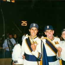 1996 at Cal Drum Majors Adrian Rivas, Mike Jewett, and Kevin McKeown