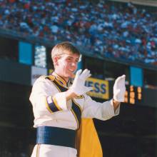 Drum Major Michael Jewett, 49er's game, November 2, 1997