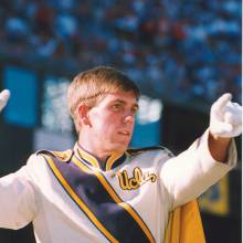 Drum Major Michael Jewett, 49er's game, November 2, 1997