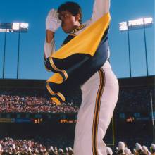 Drum Major Adrian Rivas, 49er's game, November 2, 1997