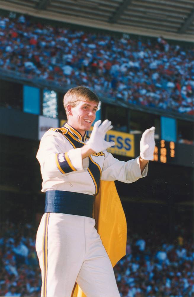 Drum Major Michael Jewett, 49er's game, November 2, 1997