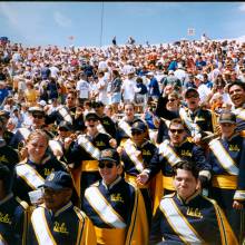 Band in stands, 1997 Texas