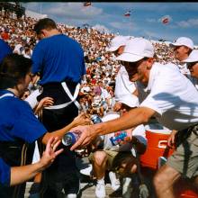 Getting water, 1997 Texas