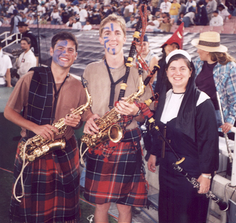 Matt Sonefeldt, Tim Ford and Katie Fesler, 1998 Band Alumni Reunion