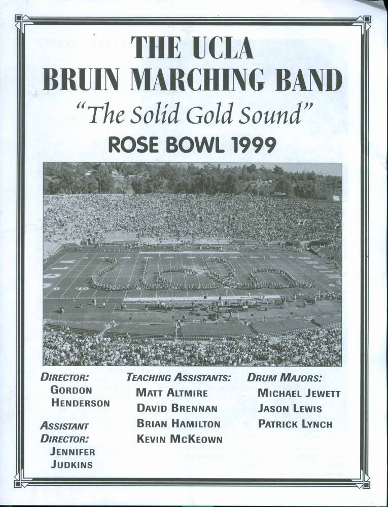 1999 Rose Bowl booklet 1