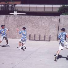 Pregame warmup, Arizona State game, October 2, 1999
