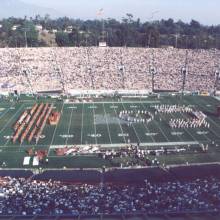 The University of Washington Band joined the UCLA Band to make this the biggest "Downfall of Troy" show ever!