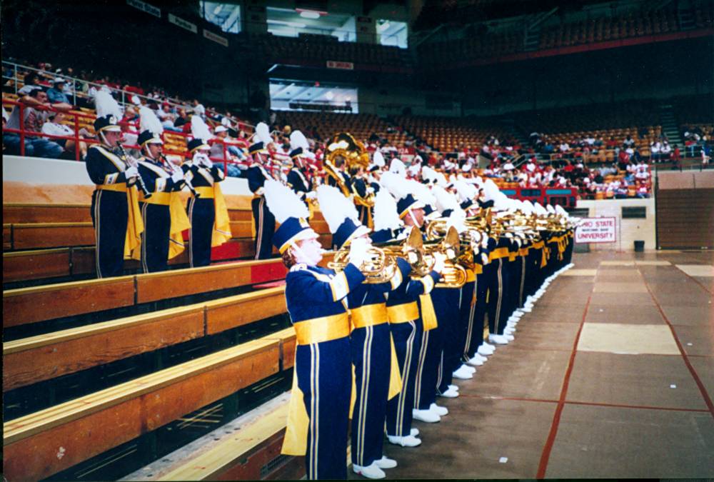 Band in stands