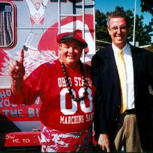 Director, Gordon Henderson, with Ohio State band