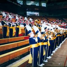 Band in stands