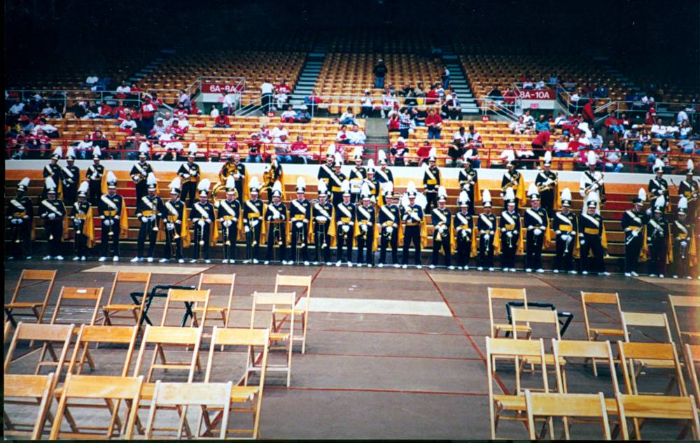 Band in stands