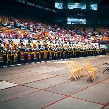 Band in stands