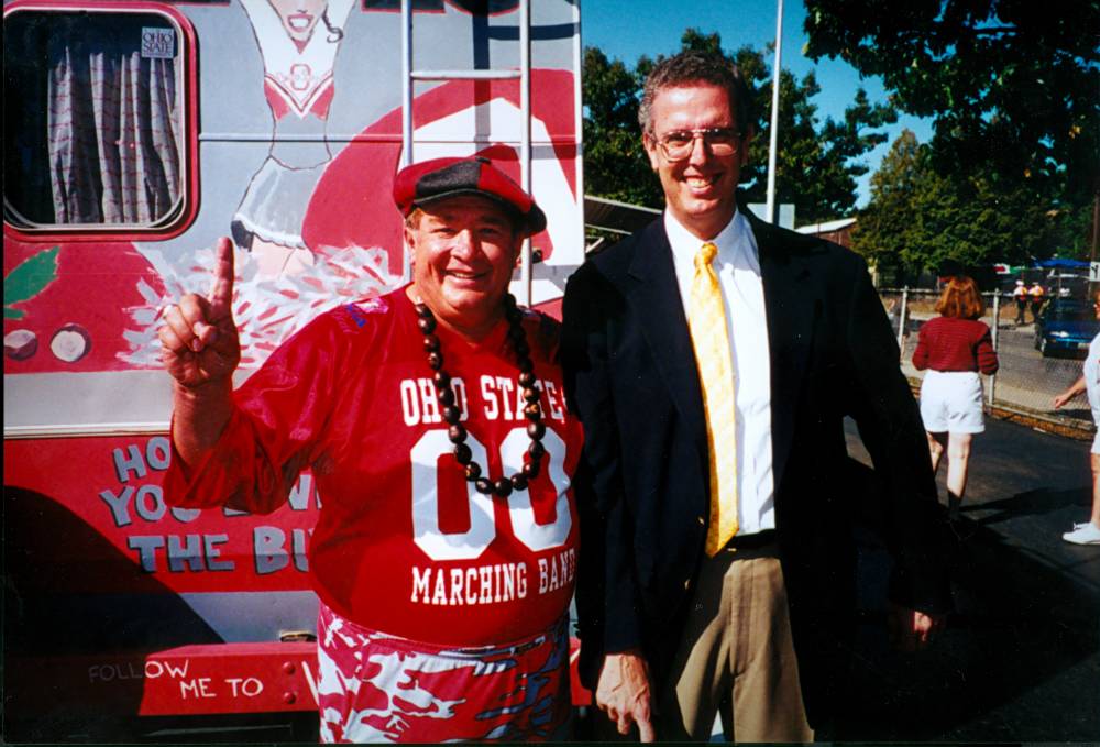 Director, Gordon Henderson, with Ohio State band