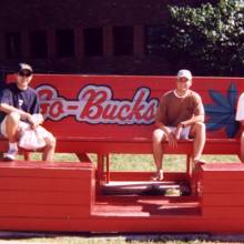 Jose Vitela, Matt Sonefeldt and Carl Moren hanging out on Ohio State campus, 1999
