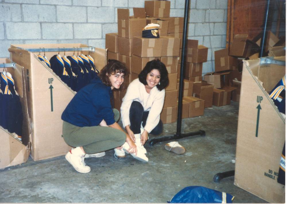 1990s Trying on shoes