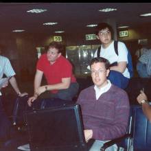 undated - Gordon with briefcase at airport