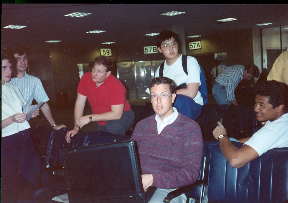 undated - Gordon with briefcase at airport