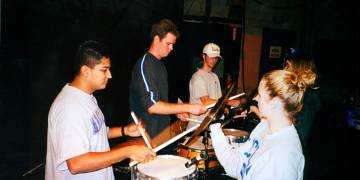Drumline Recording Session