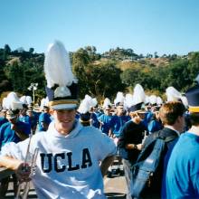 Band Rehearsal at Rose Bowl with Shakos