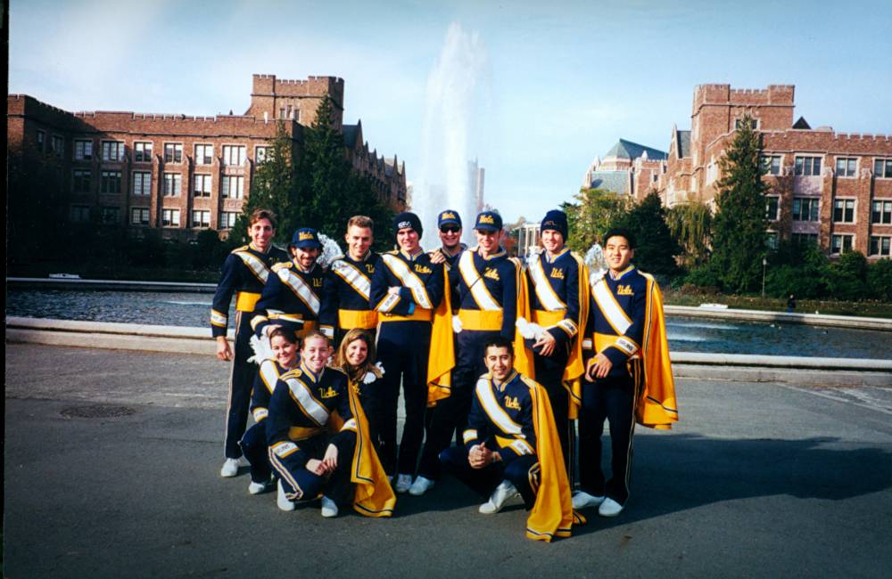 Band group picture, 2000 UW Trip 