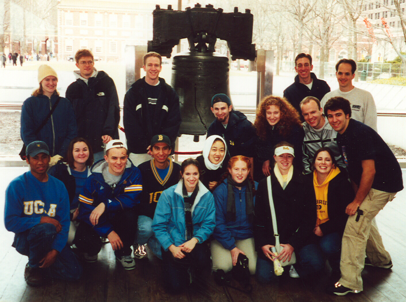 NCAA Regional in Philadelphia day off, 2001