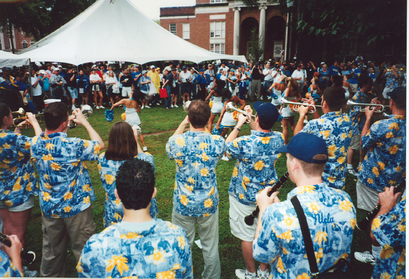 Rally before game, University of Alabama, September 1, 2001