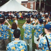 Rally before game, University of Alabama, September 1, 2001