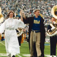 Princess Leia and Luke, Space Show, Oregon game, November 10, 2001