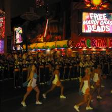 Dance Team at Fremont St. Rally, 2002 Las Vegas Bowl