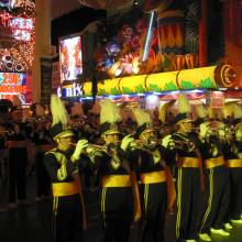 Band at the Fremont St. Rally, 2002 Las Vegas Bowl