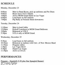 2002 Las Vegas Bowl Schedule