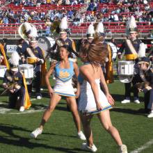 The Dance Team performing to "Play That Funky Music, White Boy,"  2002 Las Vegas Bowl, December 25, 2002