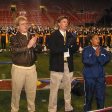 Postgame - Bob, Carl & Veena, 2002 Las Vegas Bowl, December 25, 2002