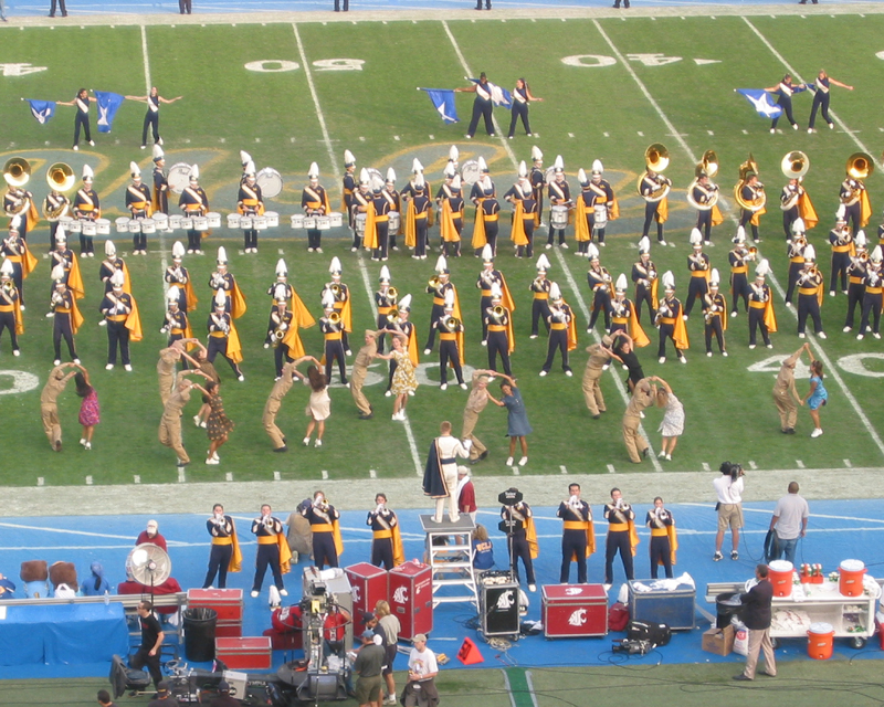 Boogie Woogie Bugle Boy Dancers, Washington State game, December 7, 2002