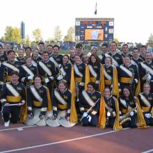 Group photo in Husky Stadium, Washington game, November 2, 2002