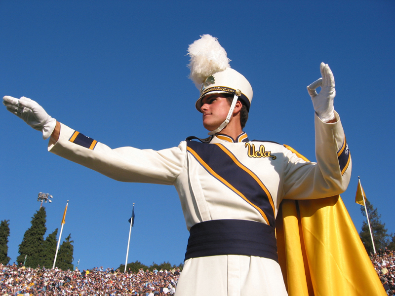 Drum Major Michael Froeberg at Cal, October 19, 2002