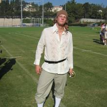 Jack Mefford during the Trumpet Section's "Pirate Day"