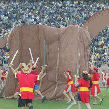The Horse enters Troy, Oregon game, November 15, 2003