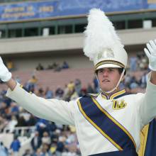 Drum Major Michael Froeberg, Pregame, Oregon game, November 15, 2003