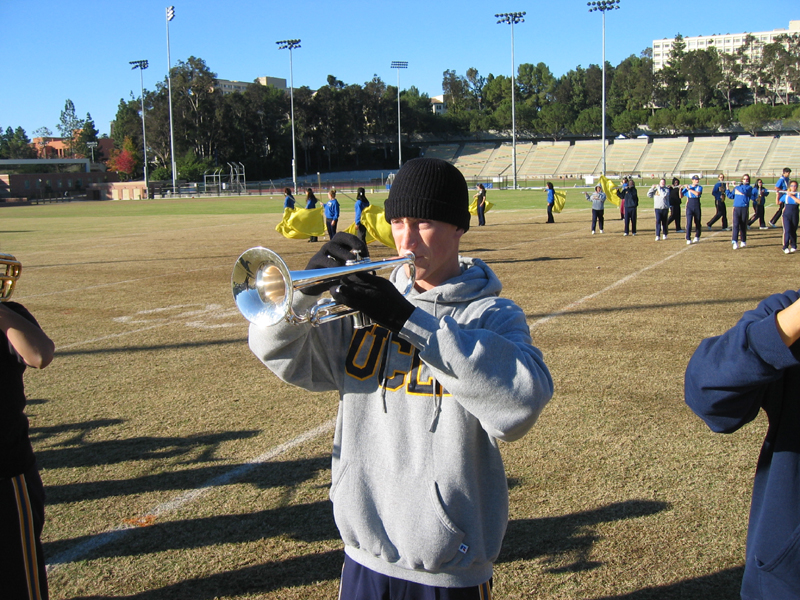 Nathan Owen, USC gameday rehearsal, November 22, 2003