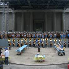 Performing for the Bay Area Bruins at the Greek Theatre on the Cal campus