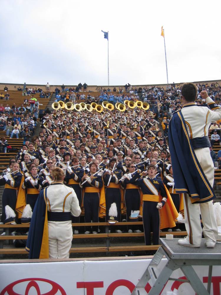 In the stands at Cal