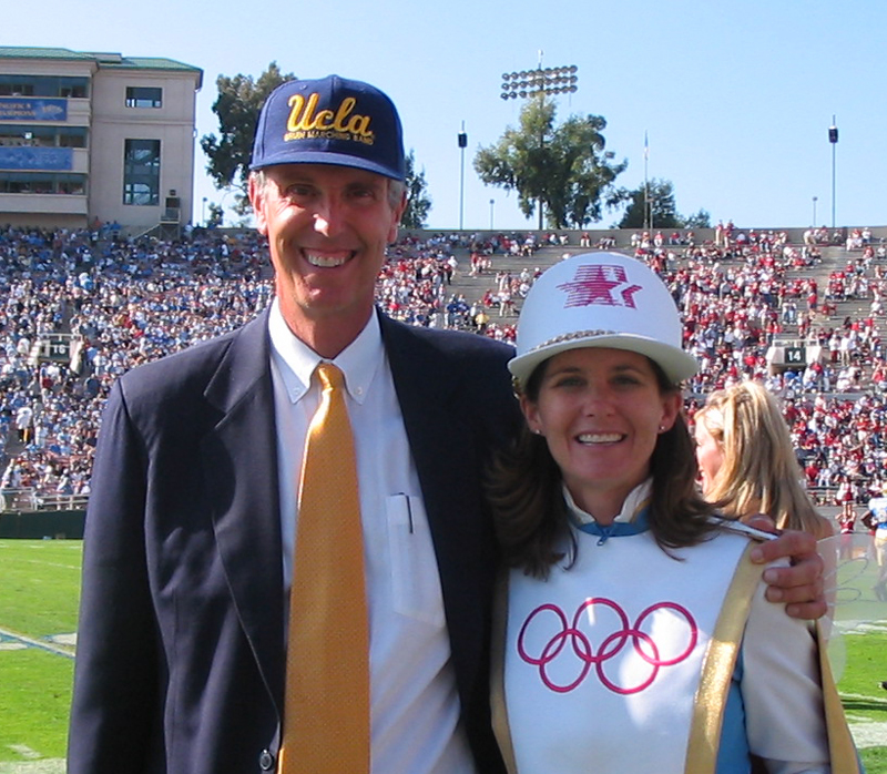 Director Gordon Henderson with Jami Hickcox-Baker '88, 2004 Band Alumni Reunion