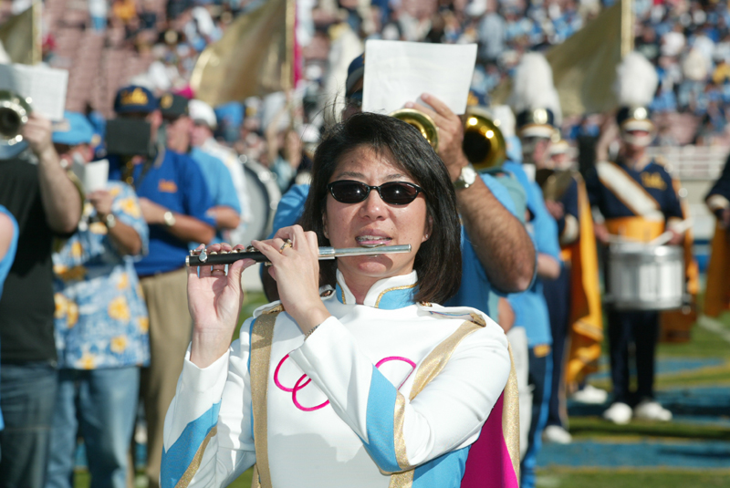 Michelle (Chan) Free in her Olympic All American Band uniform