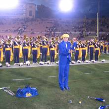 Band Juggler Chris Smith during postgame concert, USC game, December 4, 2004