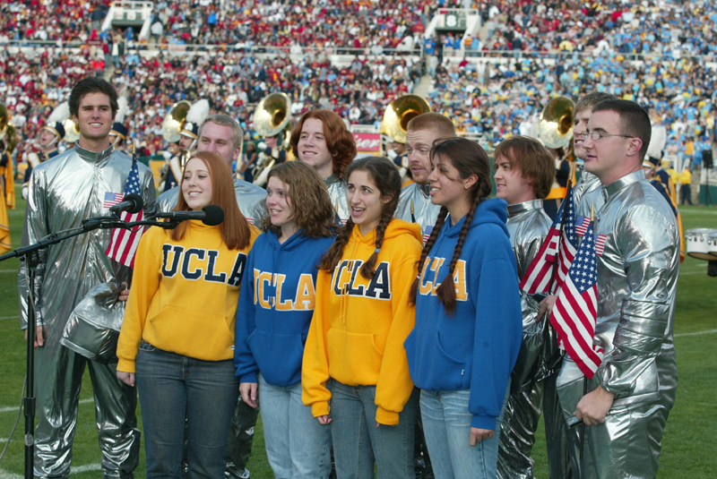 Astronauts and friends, USC game, December 4, 2004