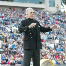 Academy Award-winning composer Bill Conti, USC game, December, 4, 2004